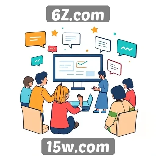 Recursos de comunidade interativa do site 6Z.com