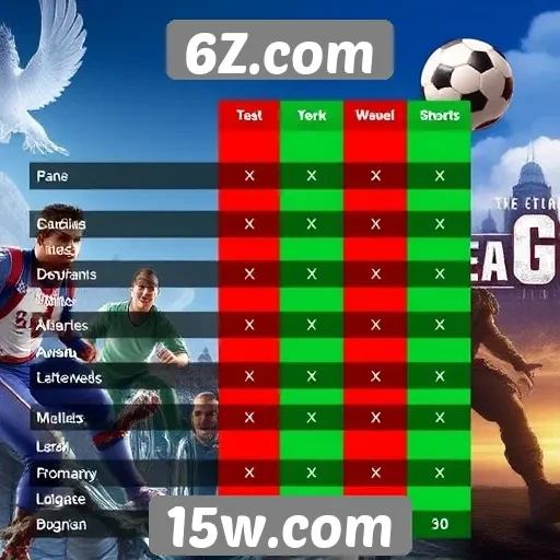Comparativo de desempenho entre jogos populares no 6Z.com